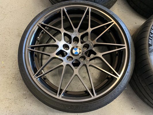 OEM BMW M3 Competition Package Style 666M Wheel Set – Shadowline Black