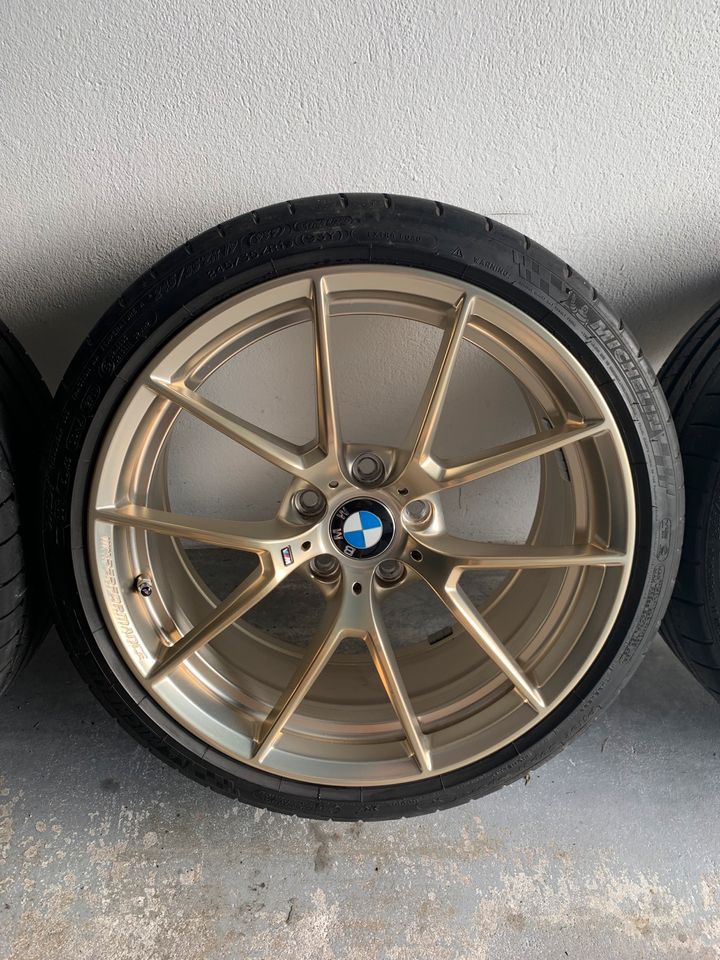 OEM BMW 763M Frozen Gold Wheel & Tire Set